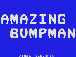 Amazing Bumpman title screen for Colecovision